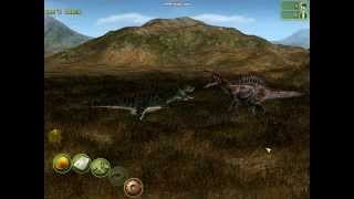 Jurassic Park Operation Genesis  Spinosaurus vs Tyrannosaurus Savane [upl. by Ylra]