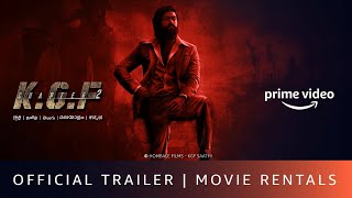 KGF Chapter 2  Official Hindi Trailer  Rent Now On Prime Video Store  Yash Sanjay Dutt [upl. by Enidan]