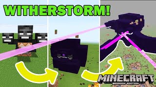 MCPE WITHER STORM Addon  6 Stage Wither Storm with EVOLUTION in Minecraft PE [upl. by Laise157]