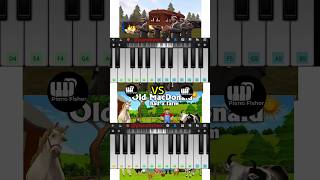 Astronomia COFFIN Dance Song Vs Old MacDonald Had a Farm Song  Easy Piano Tutorial shorts [upl. by Patti296]