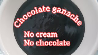 Chocolate ganache recipe  How to make chocolate ganache frosting 🎂👍 with cocoa powder [upl. by Mure884]