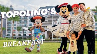 Topolino’s Terrace Character Breakfast Dining at Disney’s Riviera Resort [upl. by Drummond]