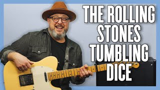 The Rolling Stones Tumbling Dice Guitar Lesson  Tutorial [upl. by Natam326]