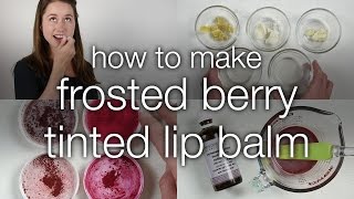 How to Make DIY Frosted Berry Tinted Lip Balm [upl. by Trub828]