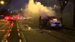 ComfortDelGro MaxiCab on fire  Part 2 [upl. by Kcirb569]