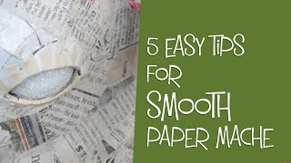 Adding Paper Strips And Paste to Paper Mache [upl. by Alyse]