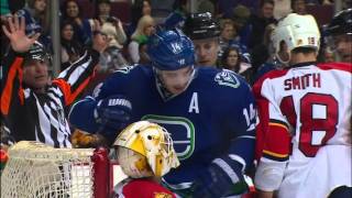 D Sedin scores in OT Canucks snap Panthers win streak [upl. by Kajdan]