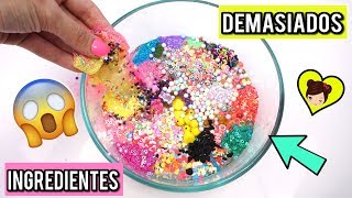 Mezclando Demasiados Ingredientes a MI CLEAR SLIME  Super Satisfactorio [upl. by Anma]