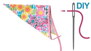 Kopftuch nähen für Anfänger – DIY Kopftuch  Bandana quotMARLAquot [upl. by Iridissa]