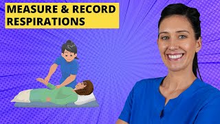 Measure and Record Respirations CNA Skill [upl. by Erdua]