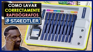 COMO LIMPIAR ESTILÓGRAFOS  RAPIDÓGRAFOS CORRECTAMENTE STAEDTLER [upl. by Schwarz]