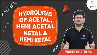 Hydrolysis of AcetalHemi acetal Ketal amp Hemi ketal  JEEMedicalCBSE [upl. by Enisamoht]