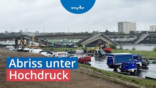 Drohendes Hochwasser CarolabrückeAbriss als Wettlauf gegen die Zeit  MDR um 4  MDR [upl. by Ekralc147]