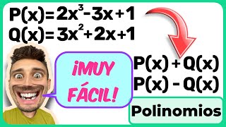 ✅ 👉¿Cómo SUMAR y RESTAR POLINOMIOS con DIFERENTES GRADOS FÁCIL y RÁPIDO R1415 [upl. by Llenna629]