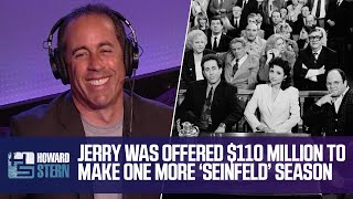 Jerry Seinfeld Was Offered 110 Million to Make Another Season of “Seinfeld” 2013 [upl. by Felicio]