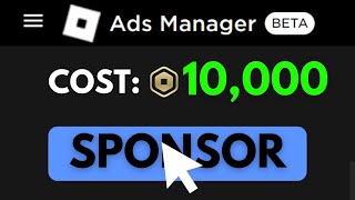 How to use NEW Roblox Ad Manager SPONSOR GAMES [upl. by Peace929]