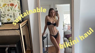 sustainable bikini tryon haul [upl. by Ehtyaf]