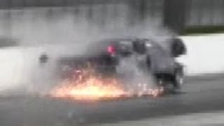 Drag Race Crash  1000 HP Turbo Buick T Type  GN  14 Drag Race  Hits Wall  Road Test TV ® [upl. by Vevina]