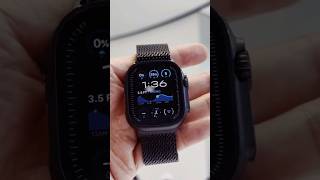 Apple watch ultra 2 black milanese loop applewatch shorts [upl. by Fesuy]