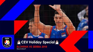 Serbia vs Slovenia FULL MATCH  EuroVolleyM 2019  CEV Holiday Special [upl. by Kral]