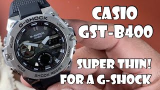 Casio GShock GSTB400  GSteel  Its Thin gshock gsteel casio toughsolar Bluetooth [upl. by Darce]