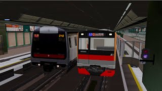 【Open BVE】Tsuen Wan line Central → Tsuen Wan Kanakyu 20200 Series [upl. by Lipman]