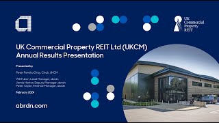 UK COMMERCIAL PROPERTY REIT LIMITED  Quarterly NAV update [upl. by Bollen591]