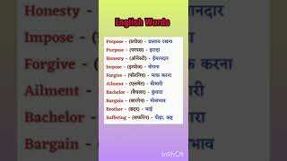 English Words Meanings vocabulary english youtubeshorts [upl. by Atinniuq286]