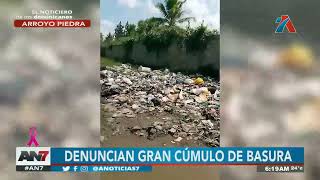 Arroyo Piedra Denuncian un gran cúmulo de basura [upl. by Nader510]