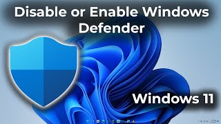 Easily Enable or Disable Windows Defender on Windows 11 Quick Steps to Manage Microsoft Security [upl. by Lavinia]