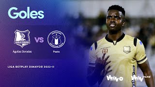 Águilas Doradas vs Pasto goles  Liga BetPlay Dimayor 20232  Fecha 15 [upl. by Yanehc]