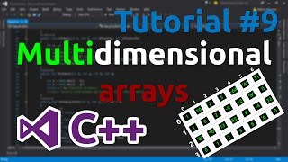 C Tutorial 9  Multidimensional arrays [upl. by Lyrad]