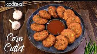 Crispy Corn Cutlet Recipe  Evening Snacks Recipe  Sweet Corn Vada  Corn Patties  Corn Recipes [upl. by Anigal121]