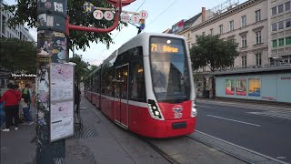 Austria Vienna Straßenbahn 71 ride from Oper karlsplatz to Burgring [upl. by Teleya]