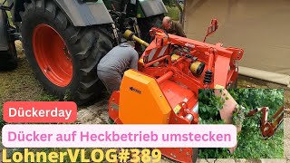 LohnerVLOG389 Dücker UMG2800 im gezogen Betrieb Busch mulchen I Scheibe beim Fendt 818 einkleben [upl. by Raymonds]