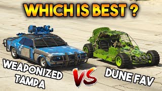 GTA 5 ONLINE  WEAPONIZED TAMPA VS DUNE FAV WHICH IS BEST [upl. by Broeker]