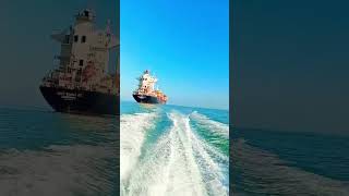 নীল সাগরের বুকে ভাসমান এক টুকরো জাহাজ  Oceans Floating Ship Adventure Ocean shorts viralvideo [upl. by Jeffries]