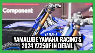 Inside the 2024 Yamalube Yamaha YZ250F race bike  Ride [upl. by Aggappora]