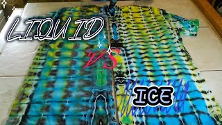 Liquid 🆚 Ice Dye Color Matrix Experiment  TieDye Tutorial [upl. by Welsh160]