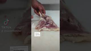 How to debone chicken legs butcher chicken howto knifeskills [upl. by Durarte]