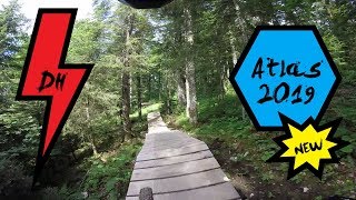 VTT DH  Metabief Atlas 2019 Piste Bleue  Troll Parcous Enduro  Retour Station [upl. by Elleron686]