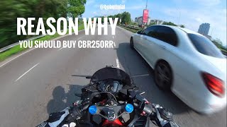 Should buy cbr250rr  Normal Ride  CBR250RR with akrapovic slip on [upl. by Basia]