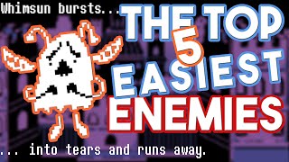 The Top 5 EASIEST Enemies in Undertale UNDERLAB [upl. by Yeorgi]