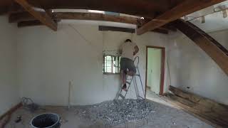 Timelapse dune pose dipn dans un mur porteur [upl. by Burdett]