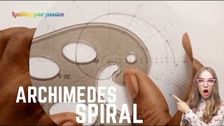 Archimedean spiral in engineering drawing technical drawing  basic understanding [upl. by Eelarol]