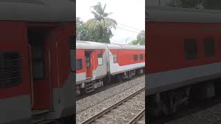 Mandovi express shorts konkanrailway train konkan kokan ratnagiri travel monsoon [upl. by Itsirhc]