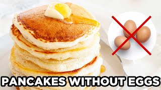 Fluffy Pancakes Without Eggs No Egg Pancakes by Laura Fuentes [upl. by Carothers]