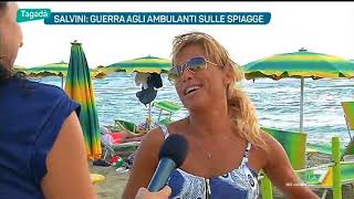 Salvini guerra agli ambulanti sulle spiagge [upl. by Sethi]