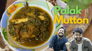 Palak Mutton  Saag Meat [upl. by Anilatak529]