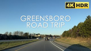 W Elmsley Dr to W Wendover Ave  Greensboro North Carolina USA  Driving Tours  Road Trip  4K HDR [upl. by Anayt]